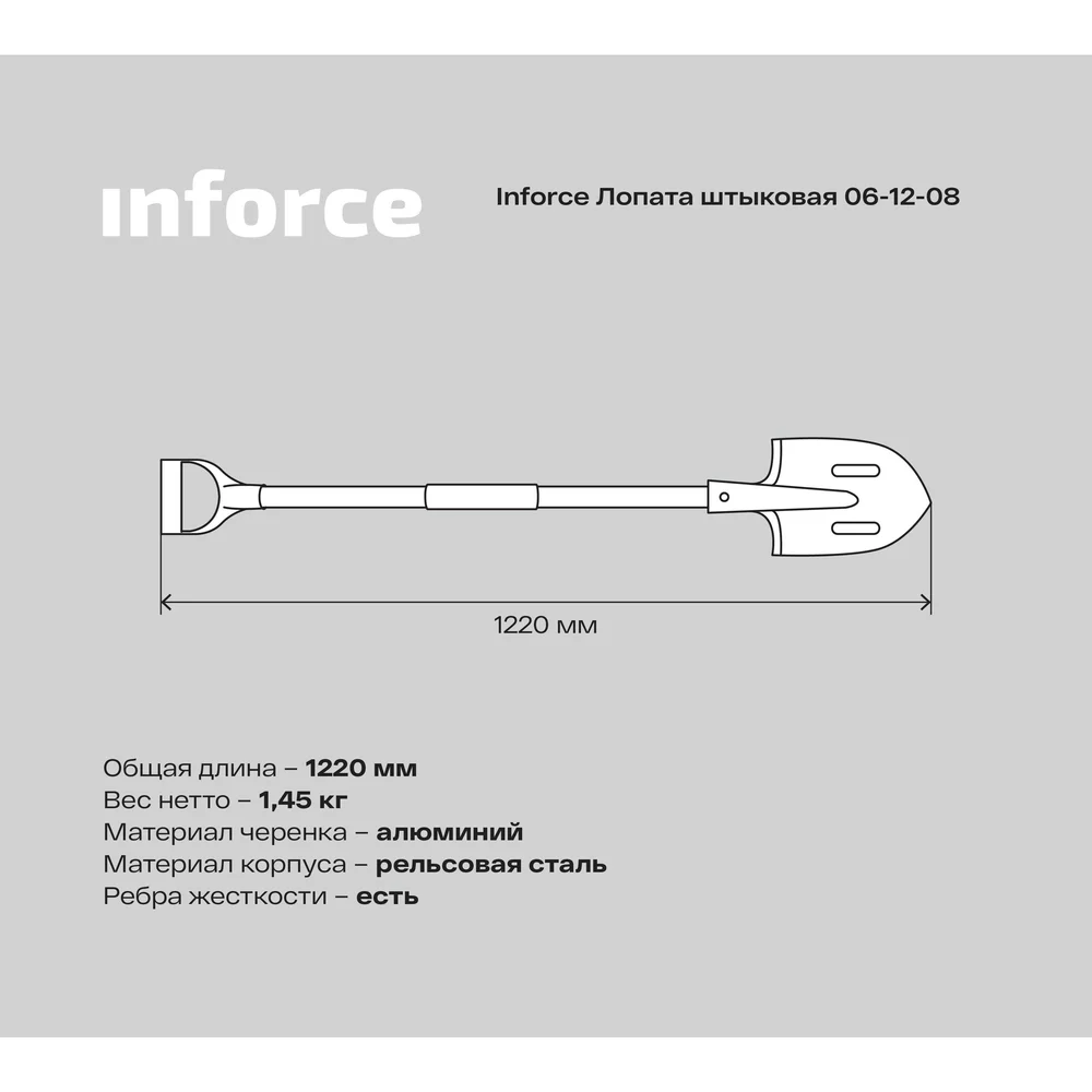 Штыковая лопата Inforce