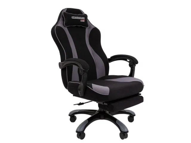 Кресло компьютерное Chairman game 35 чёрное/серое