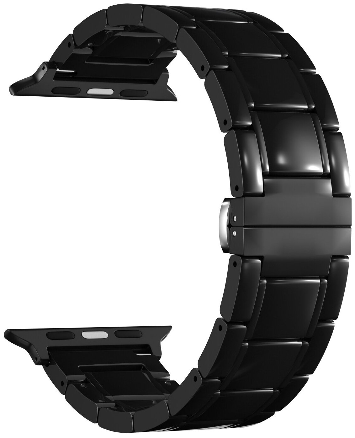 Ремешок Lyambda Libertas для Apple Watch, 38-40 мм, керамика, черный (DS-APG-06-40-BB)