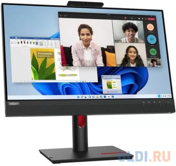 МОНИТОР 23.8" Lenovo ThinkVision TIO24 (Gen5) Black (IPS,1920x1080, 4ms, 3in1 connection w/ Tiny, DP, HDMI, USB Hub, Mic в Москвe