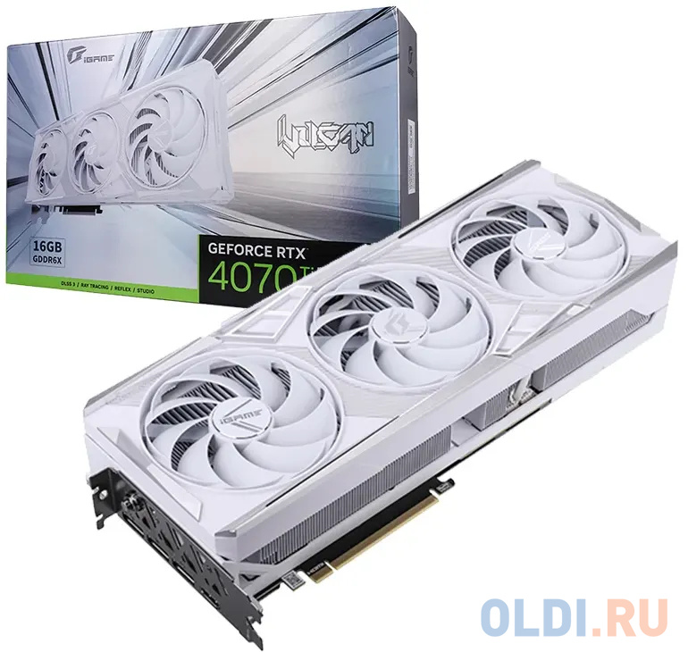 Видеокарта Colorful RTX4070Ti SUPER iGame Vulcan W OC-V 16GB GDDR6X 256bit 3xDP HDMI 3FAN в Москвe