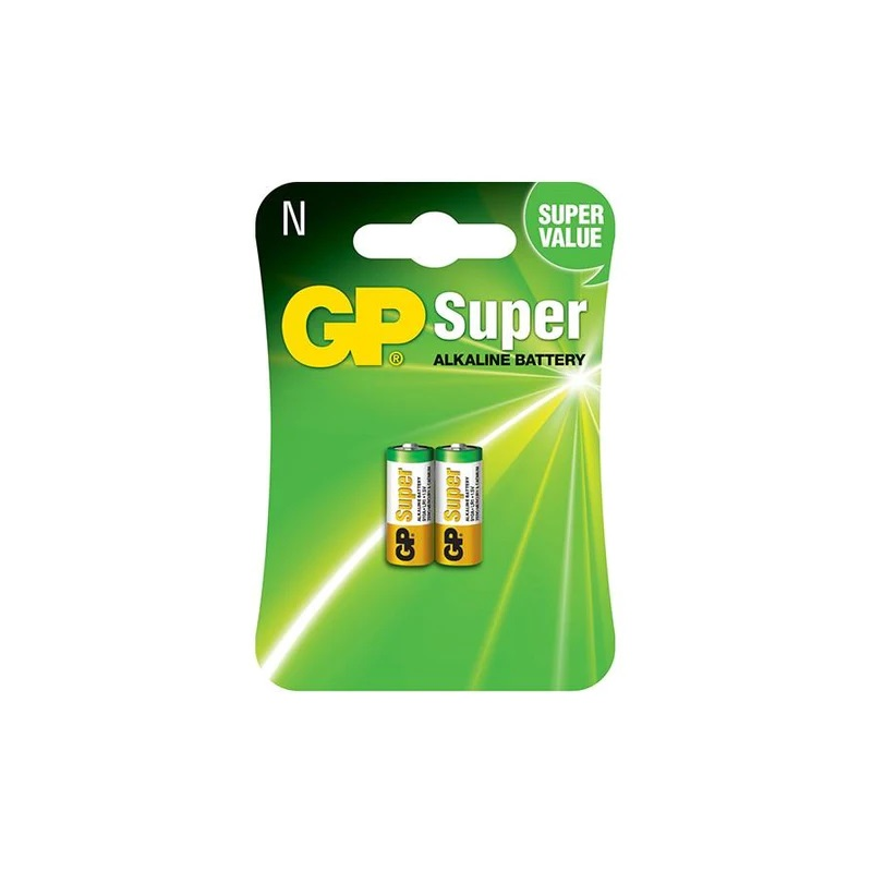 Батарея GP Super Alkaline, N (910A/LR1), 1.5V, 2 шт. (4891199000065)