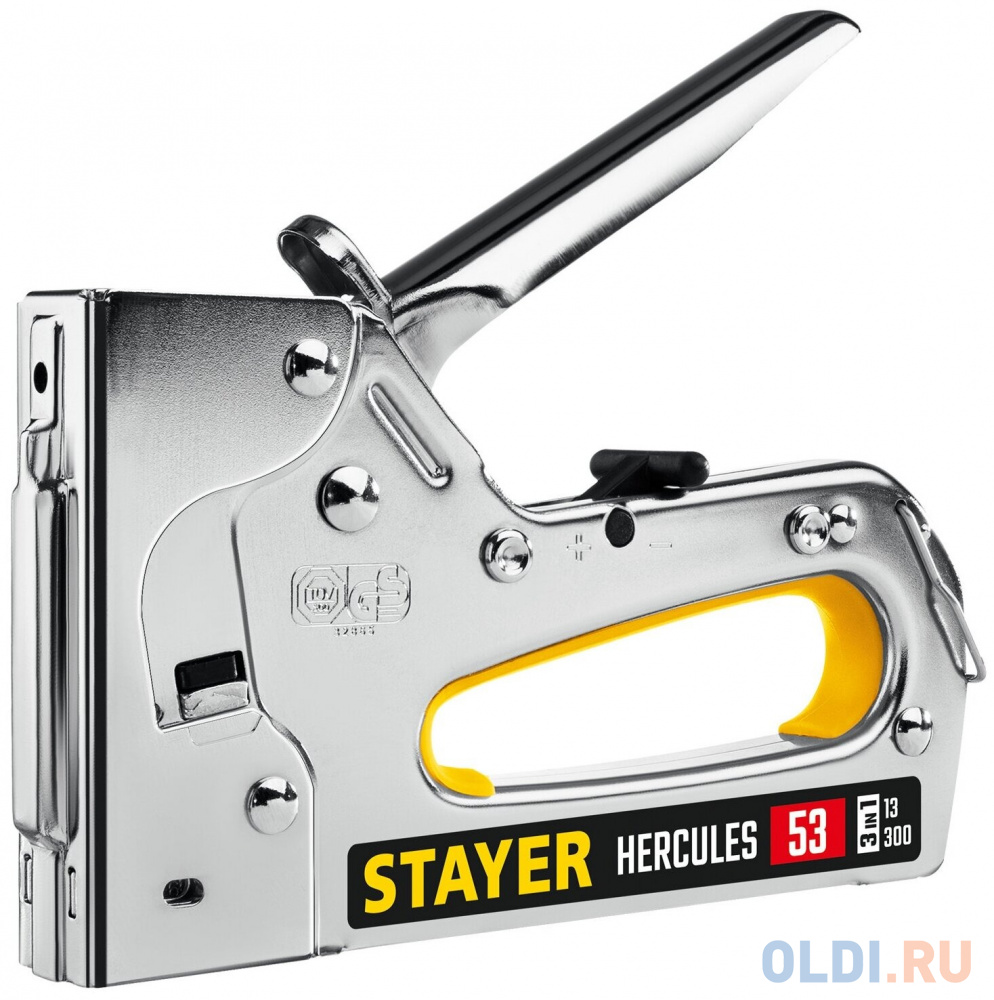 STAYER HERCULES-53, тип 53 (A/10/JT21) 23GA (6 - 14 мм)/13/300, стальной рессорный степлер, Professional (31519) в Москвe