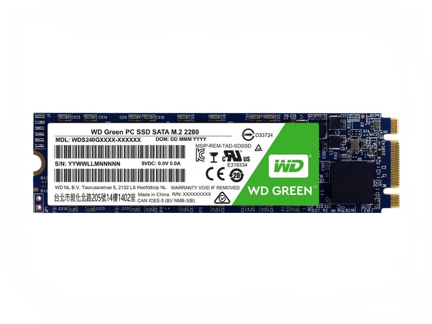 Накопитель SSD Western Digital Green 480Gb (WDS480G2G0B)