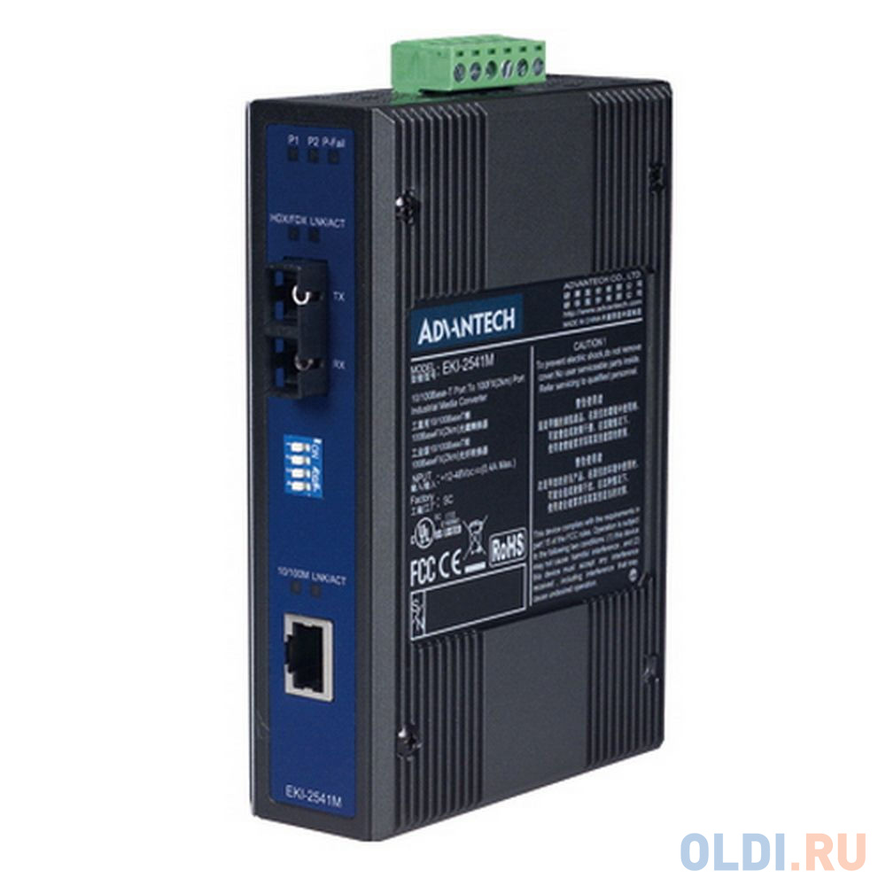 EKI-2541M-AE   Интерфейсный модуль 10/100T (X) to SC Multi-Mode Industrial Media Converter Advantech