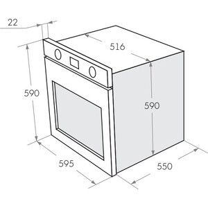 Электрический духовой шкаф MAUNFELD AEOC.575S