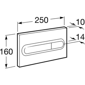 Кнопка смыва Roca PL1 хром (7890095001) в Москвe