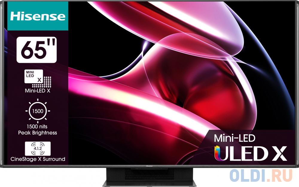 Телевизор LED Hisense 65" 65UXKQ темно-серый 4K Ultra HD 120Hz DVB-T DVB-T2 DVB-C DVB-S DVB-S2 USB WiFi Smart TV в Москвe