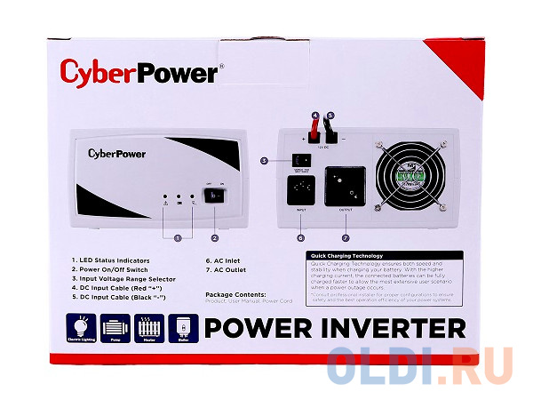 Инвертор CyberPower SMP350EI 350VA/200W