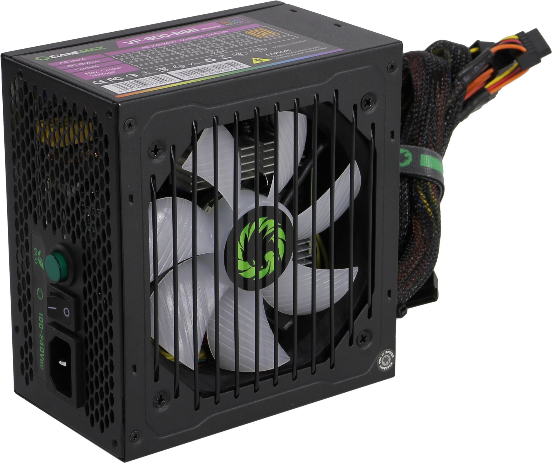 Блок питания GameMax 800W VP-800-RGB-MODULAR