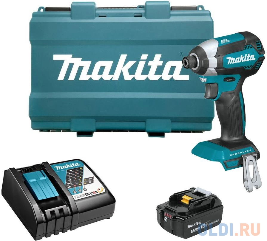 Makita DTD153RT Шуруповерт ак(уд) б\\щет,18В,2х3АчLi-ion,0-3400об\\м,6-ти гр1\\4",1.3кг,кейс,170Нм,М5-М в Москвe