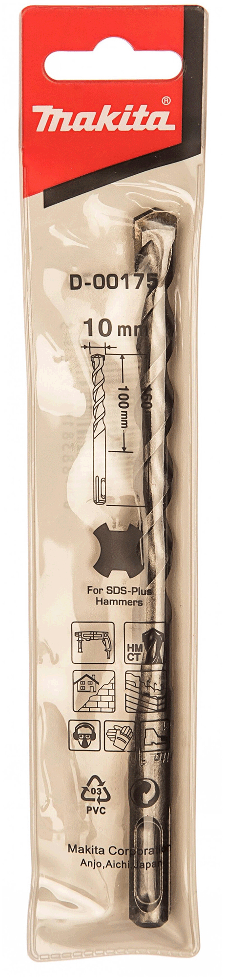 Бур Makita D-00175 SDS-Plus 10x160mm