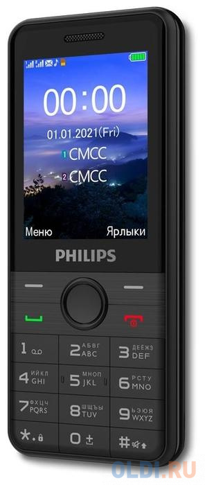 Мобильный телефон Philips Xenium E172 черный 2.4" 32 Mb Bluetooth