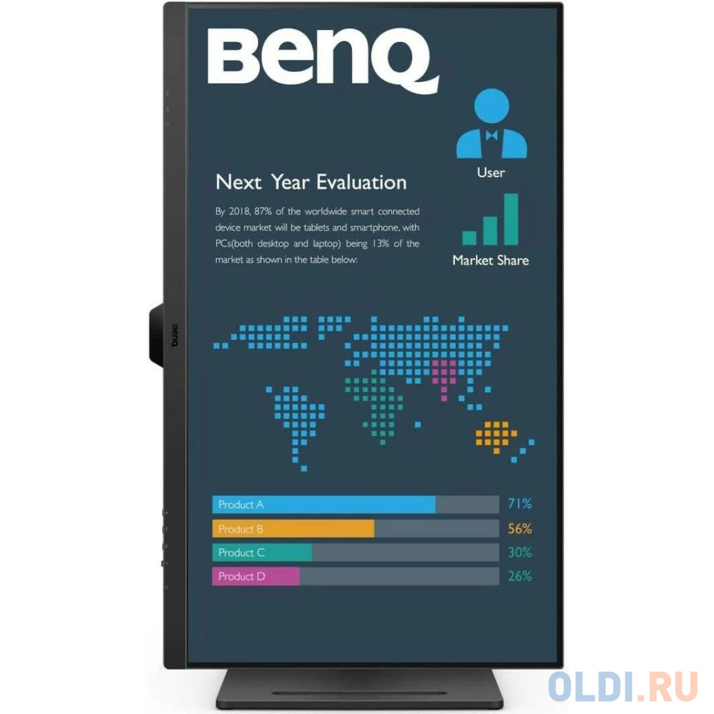 Benq BL2490 23.8'', 1920x1080, IPS,  60Hz, 20M:1, 250cd, 5ms, 2*HDMI, DP, Speakers, Flicker-free;Low Blue Light, 3Y, Black