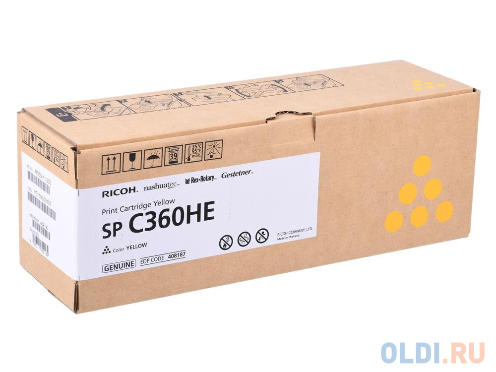 Картридж Ricoh SP C360HE 6000стр Желтый