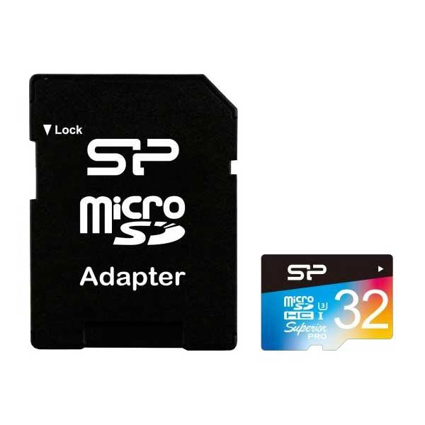 Карта памяти Silicon Power Superior Pro MicroSDHC 32Gb Class 10 (SP032GBSTHDU3V20SP) + адаптером SD