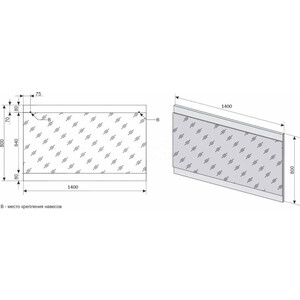 Зеркало Style line Даллас Люкс 140 белое (2000571556003)