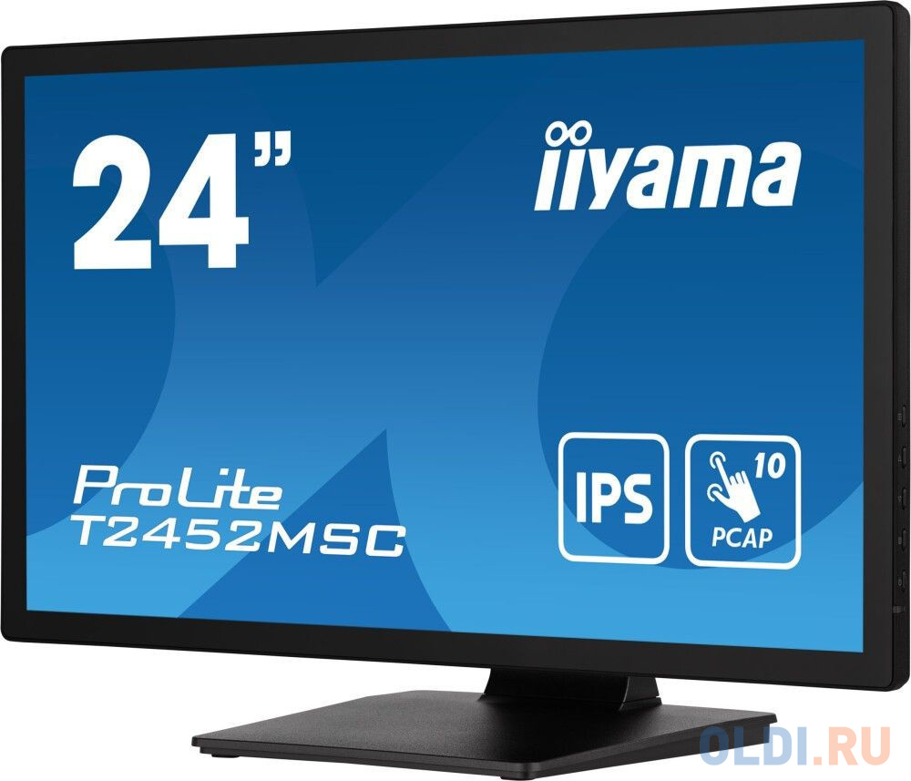 Монитор Iiyama 23.8" ProLite T2452MSC-B1 черный IPS LED 14ms 16:9 HDMI M/M матовая 1000:1 400cd 178гр/178гр 1920x1080 60Hz DP FHD USB Touch 5.6кг