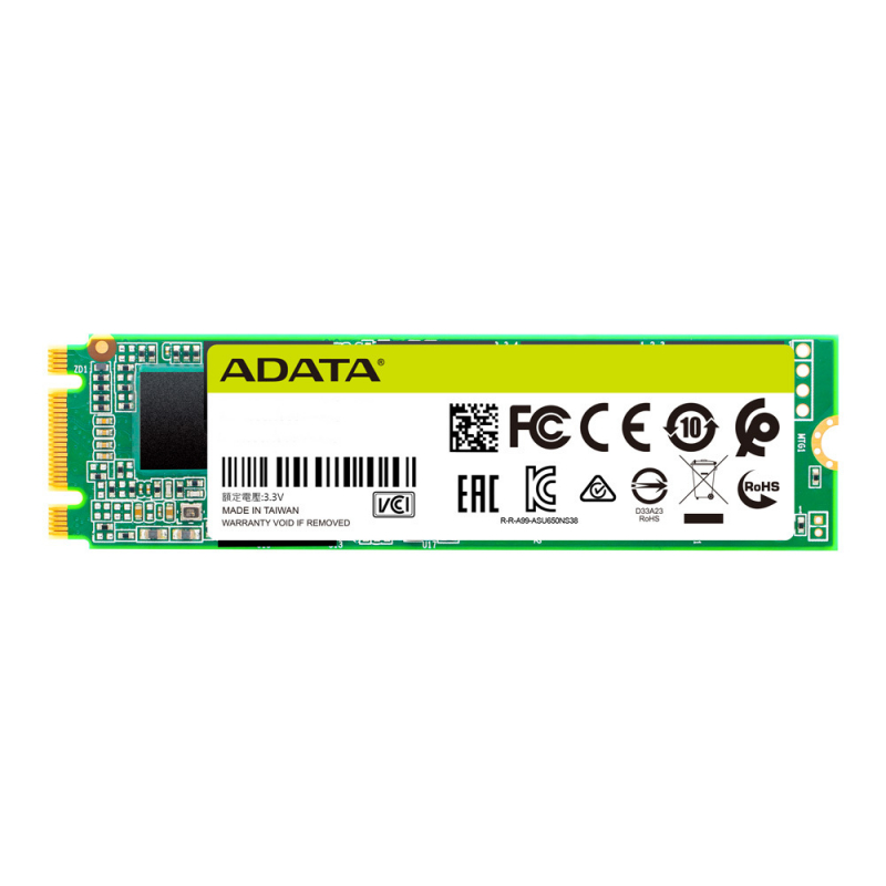 Накопитель SSD M.2 A-Data Ultimate 256GB SATA-III 3D TLC (ASU650NS38-256GT-C)
