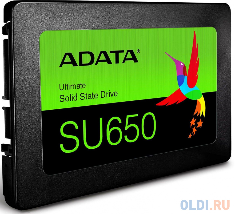 2.5&quot; 256GB ADATA SU650 Client SSD [ASU650SS-256GT-R] SATA 6Gb/s, 520/450, IOPS 40/75K, MTBF 2M, 3D NAND, DRAM less, 140TBW, 0,5DWPD, RTL {100 в Москвe