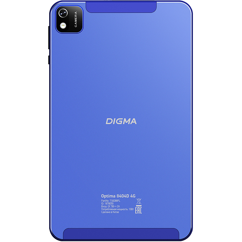 Планшет Digma Optima 8404D (Spreadtrum SC9863 1.6Ghz/4096Mb/64Gb/4G/GPS/Wi-Fi/Bluetooth/Cam/8.0/1920x1200/Android)