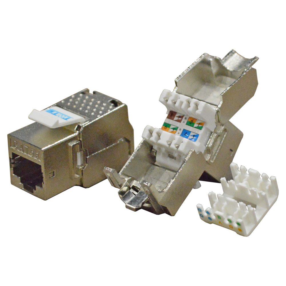 Модуль Keystone Lanmaster 180 градусов, RJ-45 cat.5e, 1шт., белый (TWT-OK45STP180/5E)