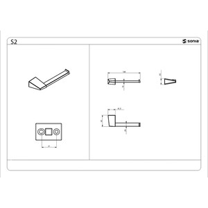 Бумагодержатель Sonia S-2 без крышки (156153)