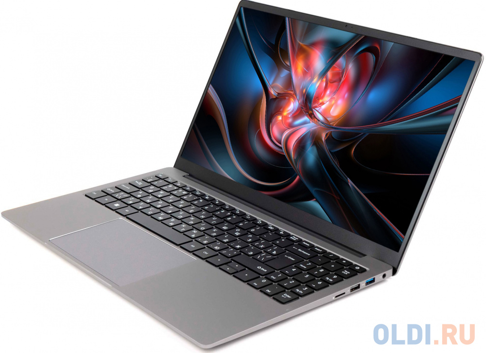 Ноутбук HIPER OFFICE HLP 15.6" 1920x1080 Intel Core i5-1235U SSD 512 Gb 16Gb Intel Iris Xe Graphics серебристый DOS H1574O5165DM