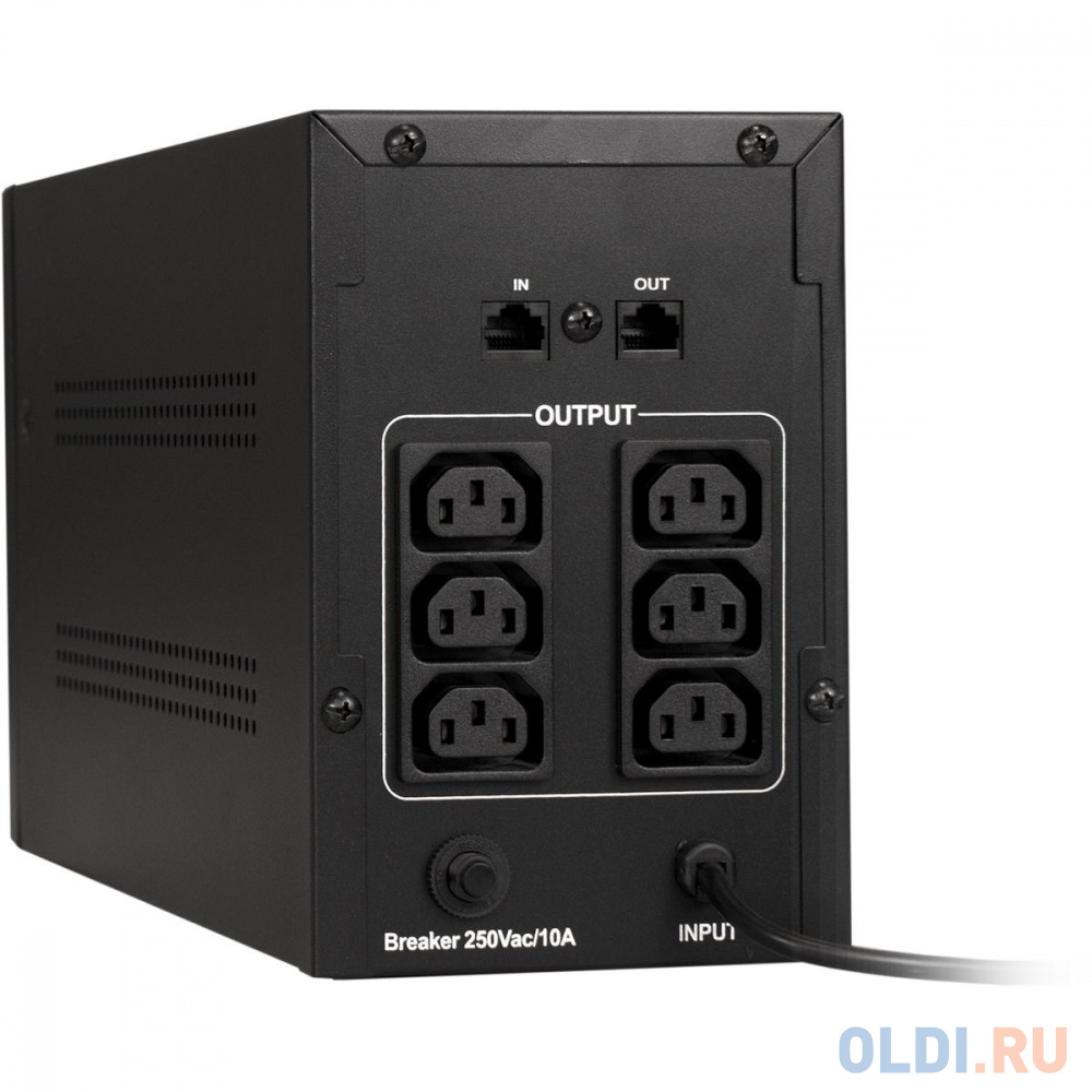 Exegate EP285530RUS ИБП ExeGate SpecialPro Smart LLB-2200.LCD.AVR.C13.RJ <2200VA/1300W, LCD, AVR, 6*IEC-C13, RJ45/11, Black>