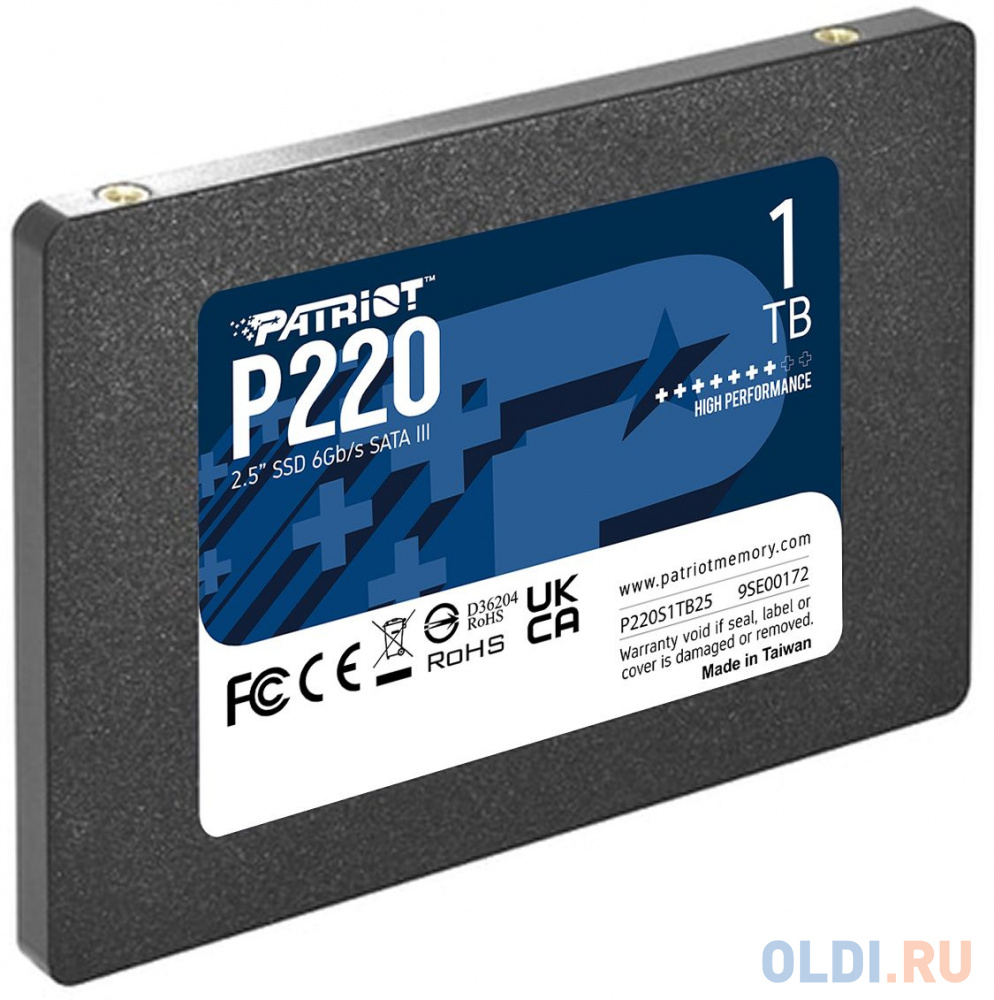 Накопитель SSD Patriot SATA III 1Tb P220S1TB25 P220 2.5"