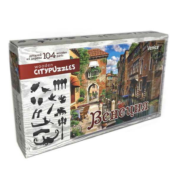 Пазл деревянный Нескучные игры Citypuzzles "Венеция" 8185 в Москвe