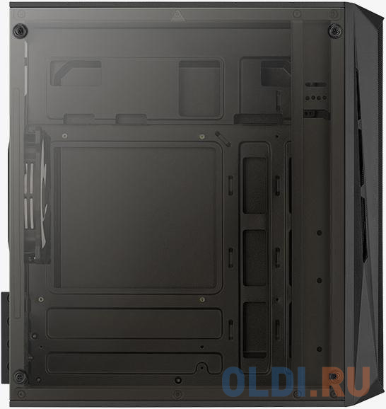 Корпус microATX Aerocool Cs-107-A-BK-v2 Без БП чёрный