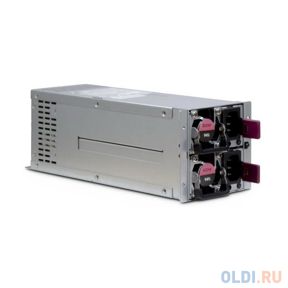 ACD 2R0800 800W, 2U Redundant (ШВГ=77.5*84*225 mm), 80PLUS Gold (92+), 2x4cm fan, Dual Power (100~240Vac, 140~380Vdc), (ASPower R2A-DV0800-N) (аналог