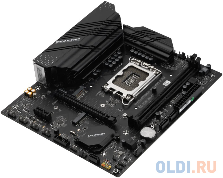 Материнская плата MB Maxsun <MS-Challenger B760M 2.5G> LGA1700 <B760> 1*PCIEx16, 1*PCIEx4,  2*M.2 , 3*SATA3, HDMI+VGA, mATX, 2*DDR4