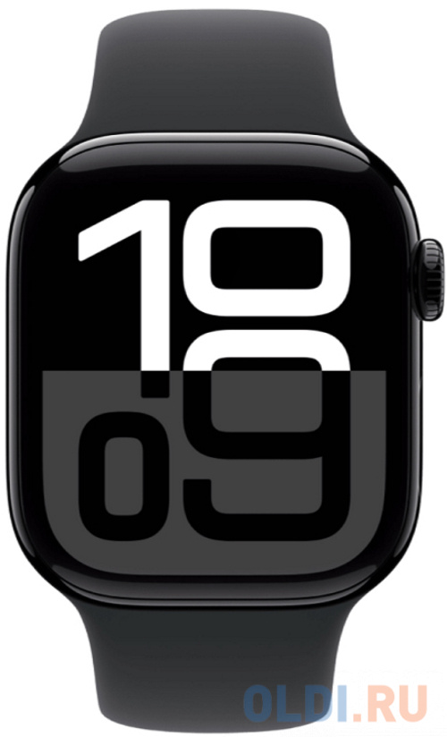 Часы Apple Watch S10 42mm Jet Black Aluminium Case/Black SB S/M MWWE3LW/A A2997 195949560873