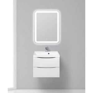 Тумба с раковиной BelBagno Marino 60 bianco opaco (MARINO-600-2C-SO-BO-P, BB600/450-LV-MR-AST)