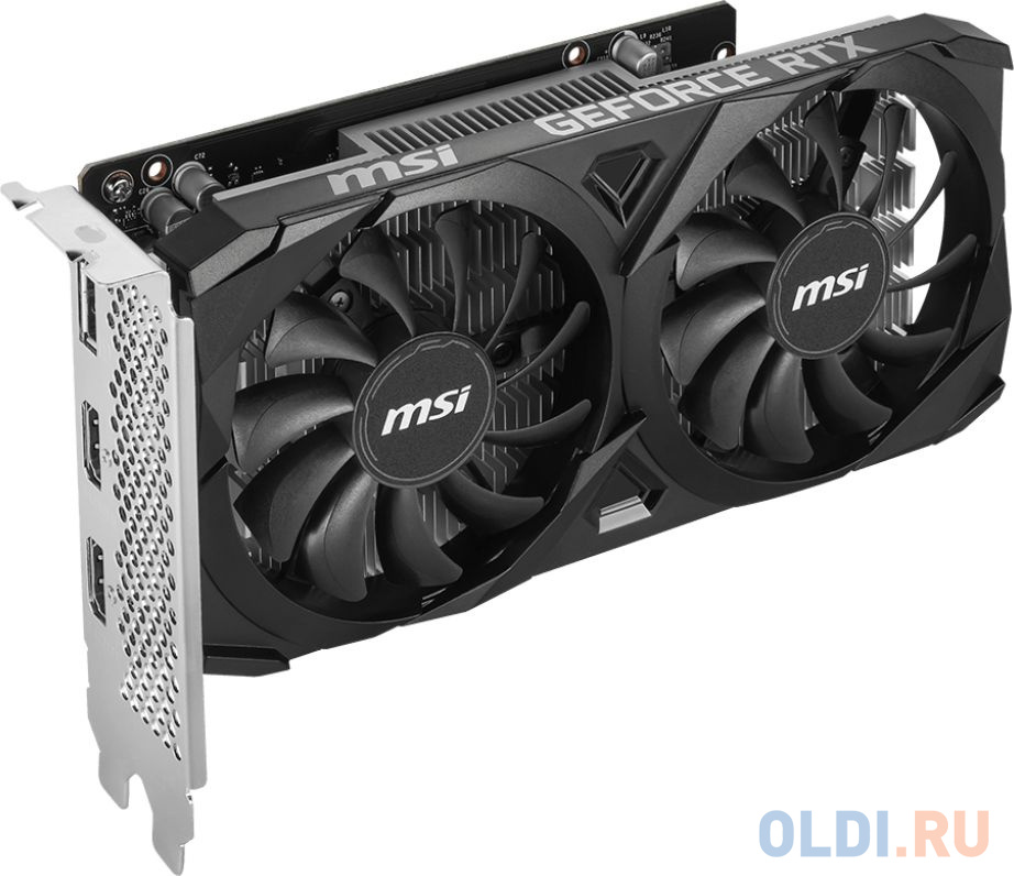 Видеокарта MSI PCI-E 4.0 RTX 3050 VENTUS 2X 6G OC NVIDIA GeForce RTX 3050 6Gb 128bit GDDR6 1807/14000 HDMIx1 DPx3 HDCP Ret