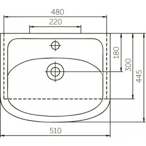 Раковина Rosa Уют 51х41 (4620008192758)