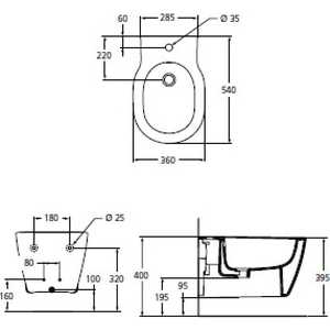 Биде подвесное Ideal Standard Connect (E799701) в Москвe