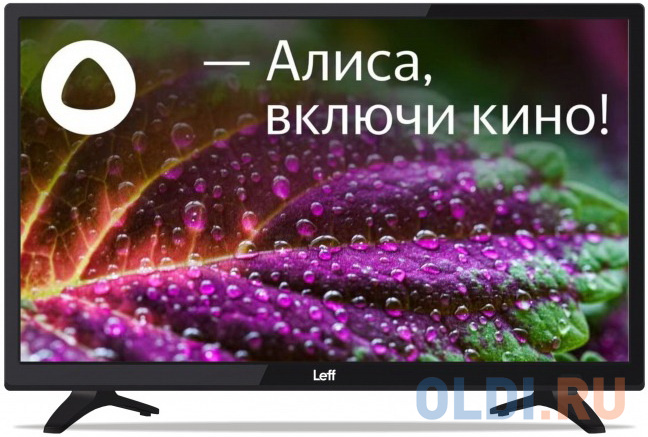 Телевизор LEFF 24&quot; Smart/FHD 1920x1020 TV Wi-Fi Bluetooth Yandex.TV черный 24F560T