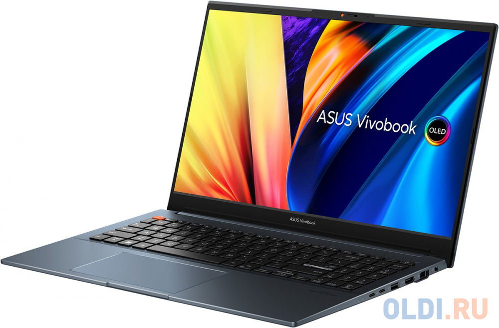 Ноутбук Asus Vivobook Pro 15 OLED K6502VJ-MA143 Core i5 13500H 16Gb SSD512Gb NVIDIA GeForce RTX 3050 6Gb 15.6" OLED 2.8K (2880x1620) noOS blue Wi
