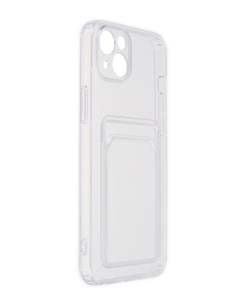 Чехол Zibelino для APPLE iPhone 14 Silicone Card Holder Transparent ZSCH-IPH-14-CAM-TRN