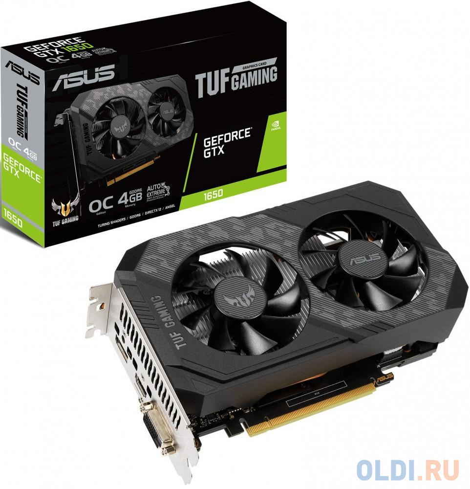 Видеокарта ASUS GeForce GTX 1650 TUF Gaming OC Edition 4096Mb