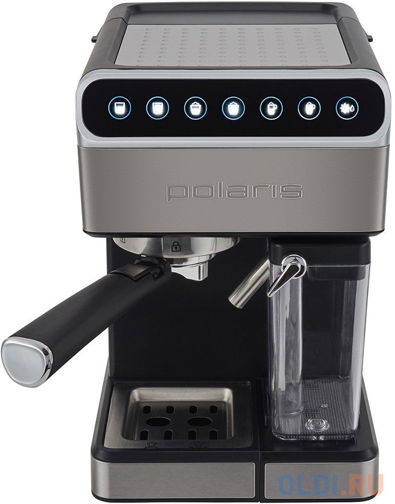 Кофеварка Polaris PCM 1535E 1400 Вт черный коричневый серебристый