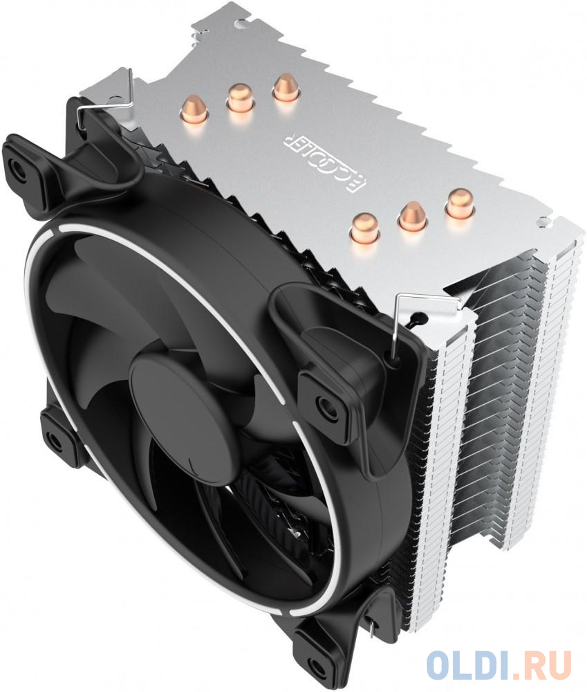 PCCooler GI-X3B V2 Кулер S775/115X/20XX/AM2/AM3/AM4 (24 шт/кор, TDP 125W, вент-р 120мм с PWM, 3 тепловые трубки 6мм, синяя LED подсветка, 1000-1800RPM в Москвe