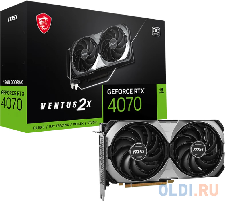 Видеокарта/ GeForce RTX 4070 VENTUS 2X E 12G OC