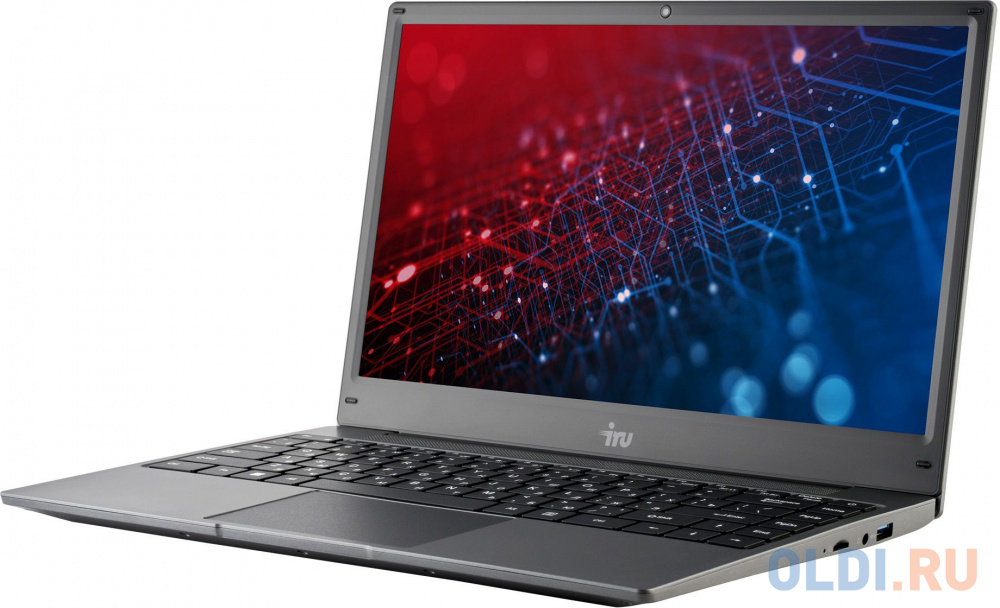 Ноутбук IRU 14EC5 Core i5 1135G7 8Gb SSD512Gb Intel Iris Xe graphics 14.1" FHD (1920x1080) Free DOS grey WiFi BT Cam 4500mAh (1912591)