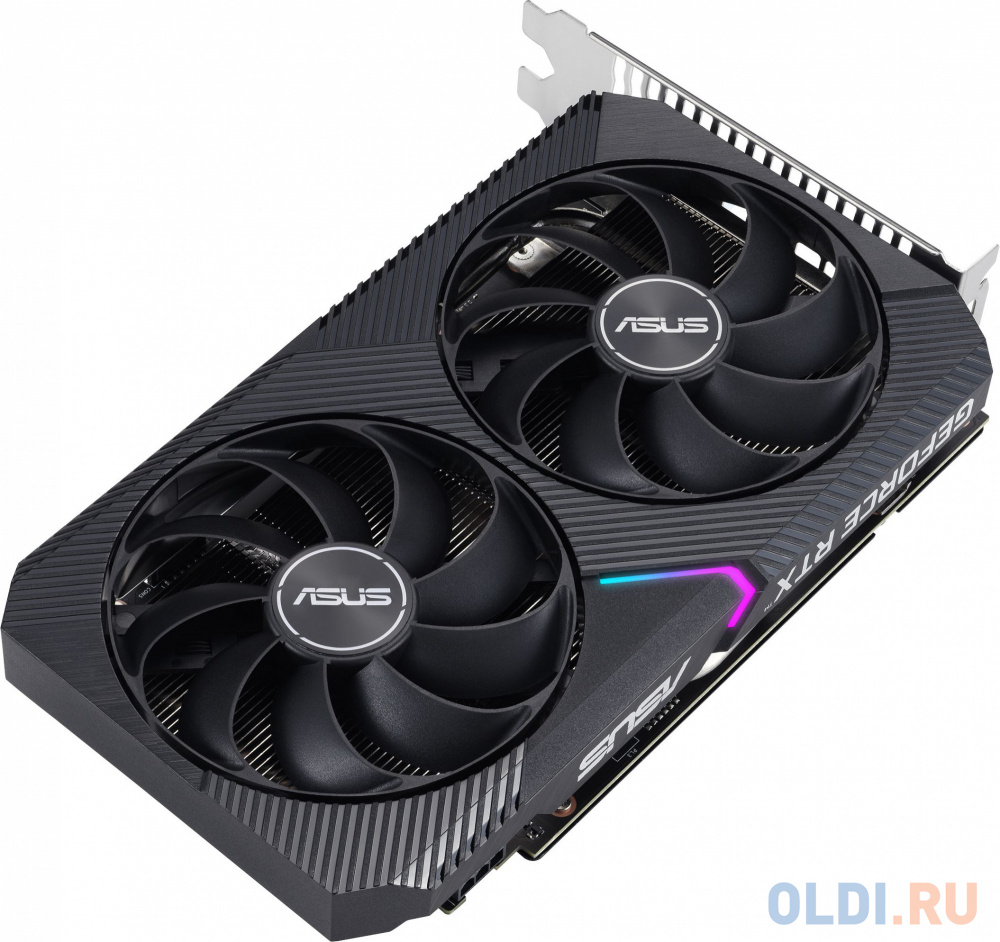 Видеокарта Asus PCI-E 4.0 DUAL-RTX3050-O8G-V2 NVIDIA GeForce RTX 3050 8192Mb 128 GDDR6 1822/14000 HDMIx1 DPx3 HDCP Ret