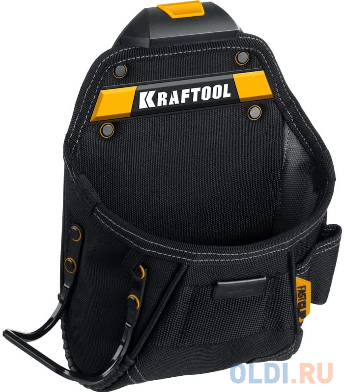 KRAFTOOL KP-6 с быстросъёмным креплением FastClip, 6 карманов и петель, 240 х 250 мм, поясная сумка (38775)