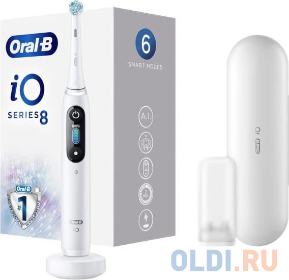 Электрическая зубная щетка IO8 WHITE ORAL-B в Москвe